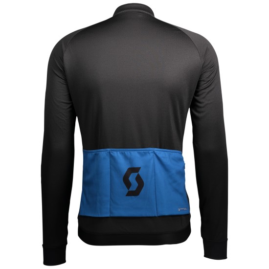 Джемпер SCOTT RC утепленный д/рук (black/storm blue)