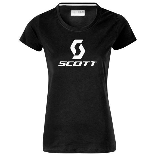 Женская футболка SCOTT 10 Icon к/рук (black)