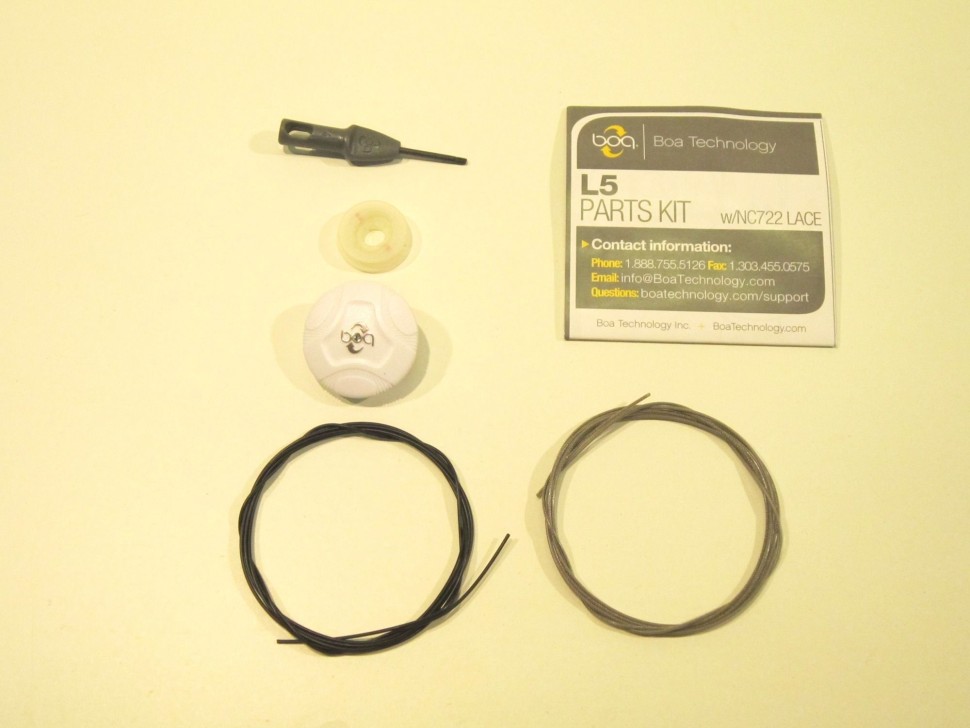 Система шнуровки Boa L5 Reel & Lace Repl. Kit (белая)