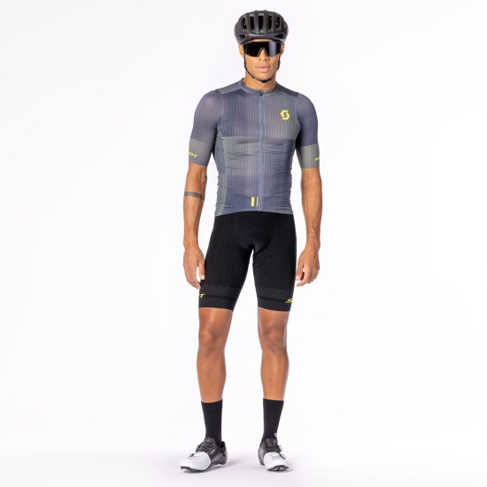 Джемпер (веломайка) SCOTT RC Ultimate SL к/рук (dark grey/sulphur yellow)