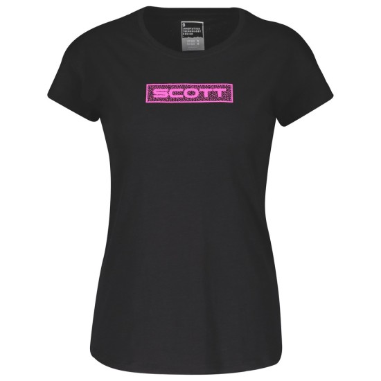 Женская футболка SCOTT 10 Casual, кор. рукав (slub black)