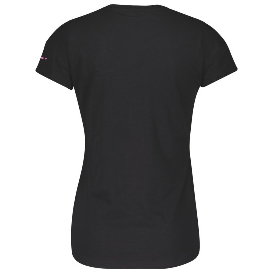 Женская футболка SCOTT 10 Casual, кор. рукав (slub black)