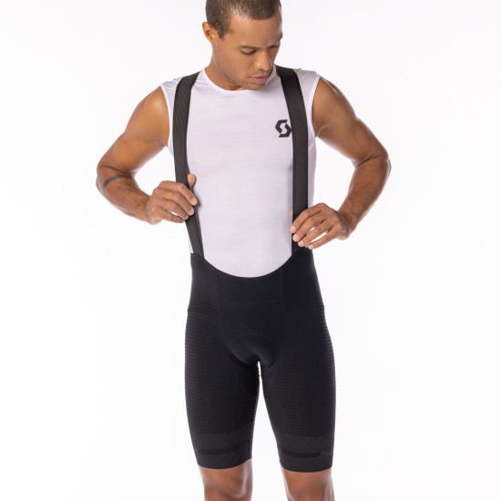 Велотрусы (с лямк.) SCOTT RC Ultimate ++++ (black/sulphur yellow)