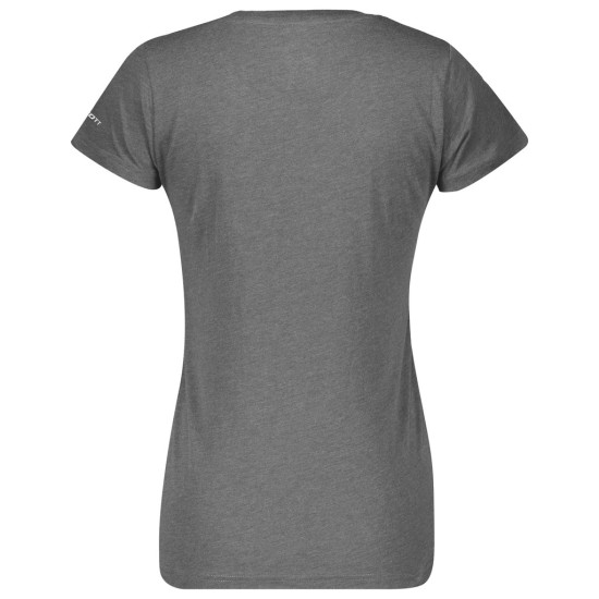 Женская футболка SCOTT 10 No Shortcuts, кор. рукав (dark grey/melange)