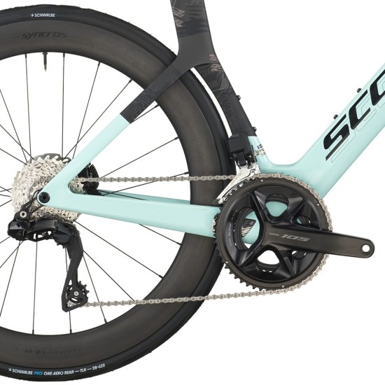 Велосипед SCOTT Foil RC 20 (TW) gelato blue/carbon black (2026)