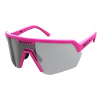 Очки SCOTT Sport Shield LS (acid pink/grey light sensitive) с автозатемнением