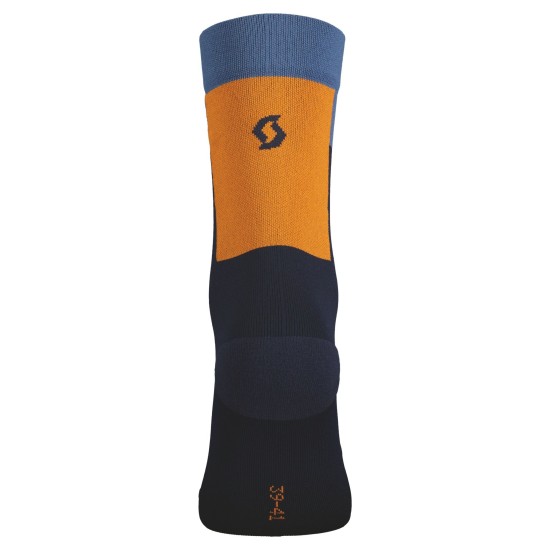 Носки SCOTT Block Stripe Crew (dark blue/braze orange)