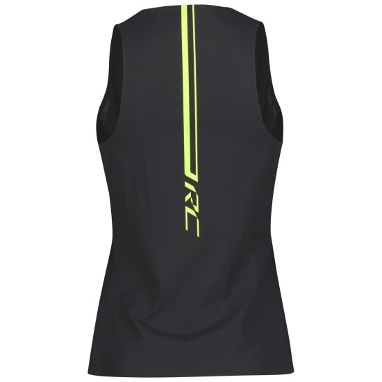 Женская беговая майка SCOTT RC Run б/рук Kinetech (yellow/black)