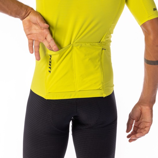 Джемпер (веломайка) SCOTT RC Ultimate Graphene к/рук (sulphur yellow/black)