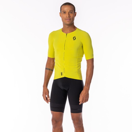 Джемпер (веломайка) SCOTT RC Ultimate Graphene к/рук (sulphur yellow/black)