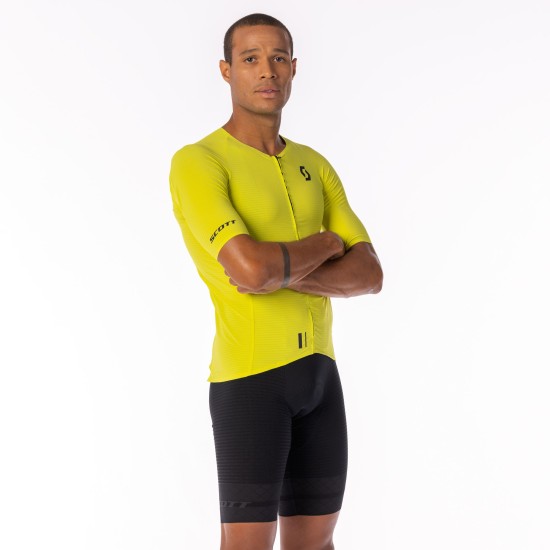 Джемпер (веломайка) SCOTT RC Ultimate Graphene к/рук (sulphur yellow/black)