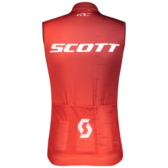 Джемпер (жилет) SCOTT RC Pro без рук. fiery red/white