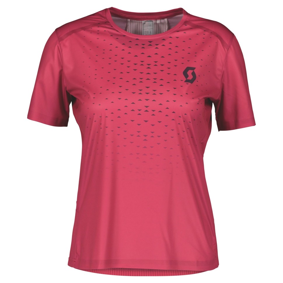 Женская беговая футболка SCOTT RC Run кор./рук (carmine pink/dark purple)