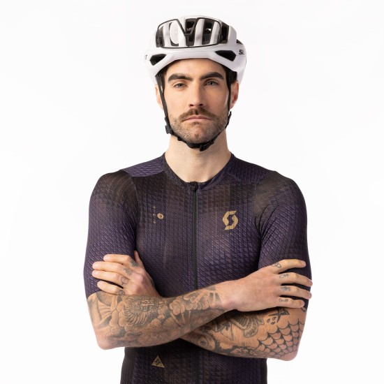 Джемпер (веломайка) SCOTT RC Ultd. SL к/рук (dark blue/wood red)