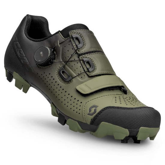 Велообувь SCOTT MTB Team Boa (black/fir green)