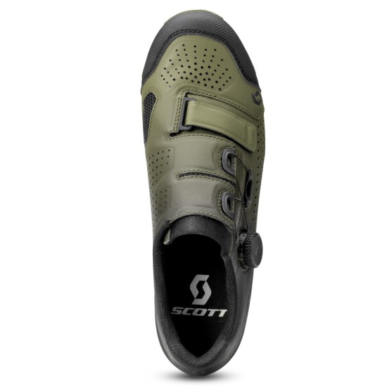 Велообувь SCOTT MTB Team Boa (black/fir green)