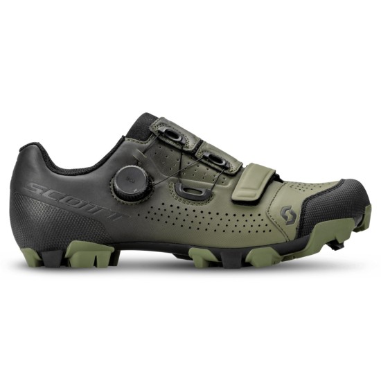 Велообувь SCOTT MTB Team Boa (black/fir green)