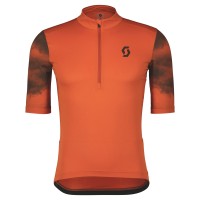 Джемпер (веломайка) SCOTT Gravel 10 к/рук (braze orange/dark grey)