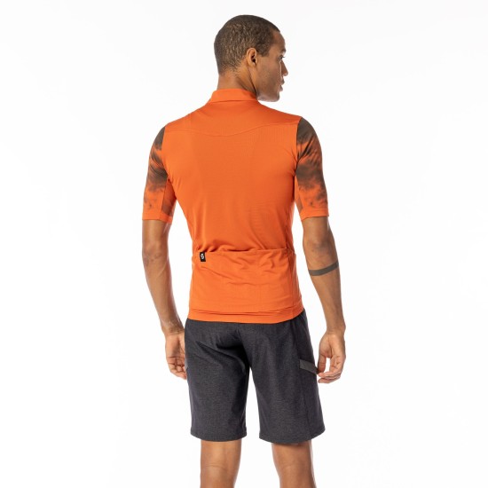 Джемпер (веломайка) SCOTT Gravel 10 к/рук (braze orange/dark grey)