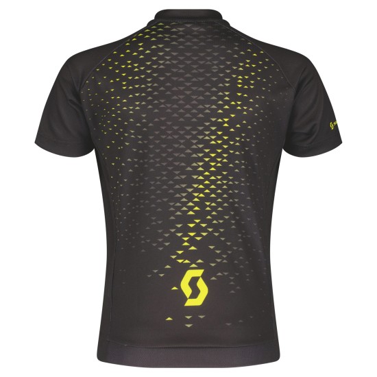 Джемпер SCOTT JR RC Team к/рук (black/sulphur yellow)