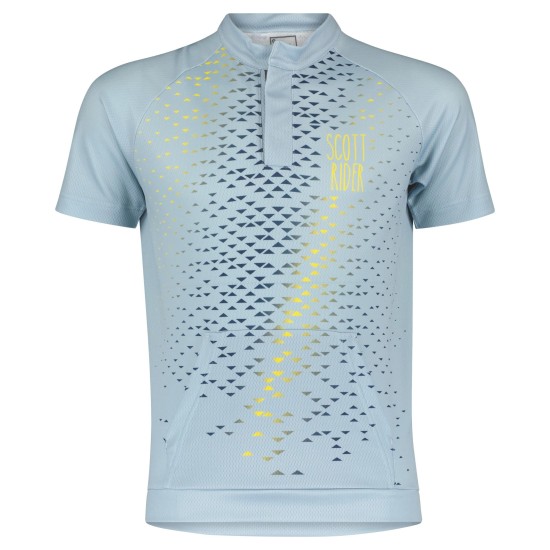 Джемпер SCOTT JR RC Team к/рук (glace blue/sun yellow)