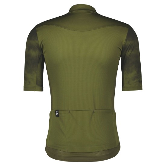 Джемпер (веломайка) SCOTT Gravel 10 к/рук ( fir green/black)